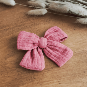 La barrette noeud rose