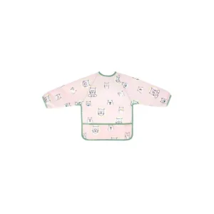 Bavoir Manches Longues Rose – Badabulle