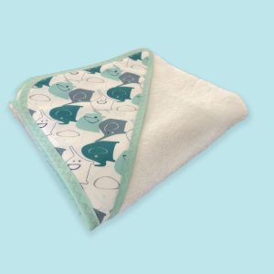 Cape de bain éléphant en coton oeko-tex