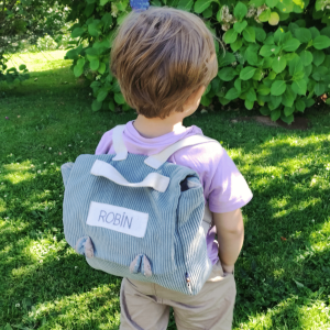 Le cartable maternelle personnalisé bleu