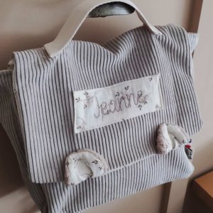 Le cartable maternelle personnalisé beige