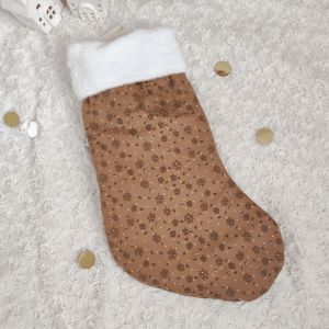 La chaussette de Noël à motifs