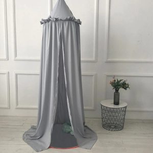 Ciel De Lit Bébé Dôme Gris