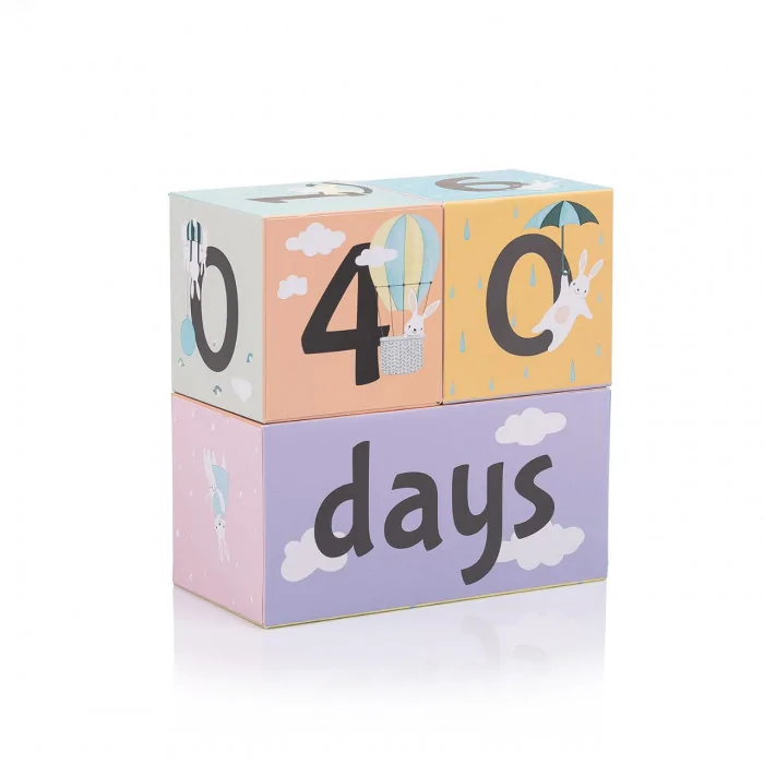 Cubes âge souvenirs Grossesse Naissance et Anniversaire – Image 6