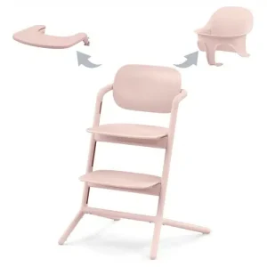 Chaise haute Lemo 3 en 1 Pearl Pink