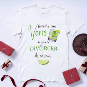 T-shirt – Remplis mon verre je viens de divorcer