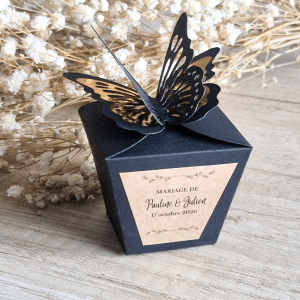 Boite à dragées papillon