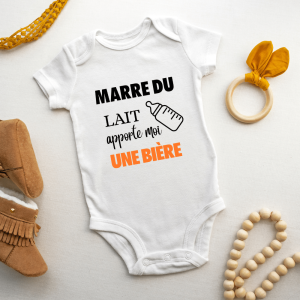 Body bébé – Marre du lait apporte moi une bière