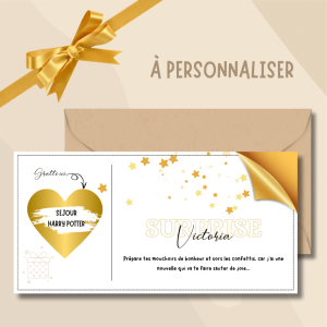 Carte à gratter “surprise”