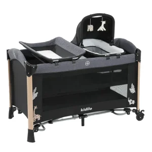 Lit Cododo Kidilo Noir – Berceau Bébé Multifonction