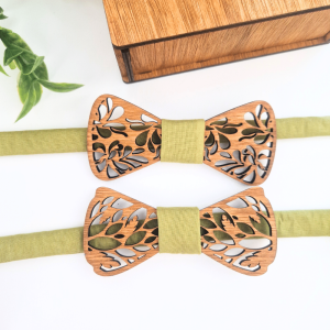 Noeud papillon en bois