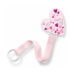 Attache-sucette NUK universelle ruban – Bande rose