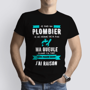 T-shirt – je suis un plombier