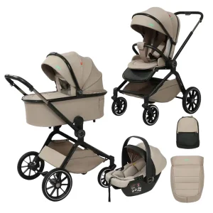 Poussette 3 en 1 Kidilo – Beige