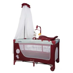 LIT PARC P612-BIS ROUGE – MON BÉBÉ