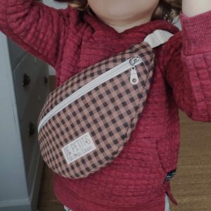 Le sac banane carreaux marrons – Enfant