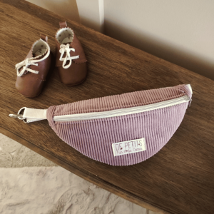 Le sac banane velours rose – Enfant