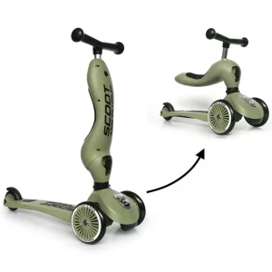 Trotinette 2-en-1 Highway Kick 1 Olive
