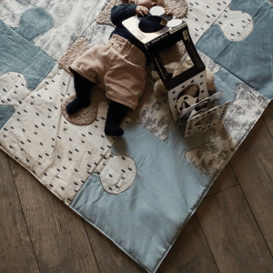 Le tapis d&rsquo;éveil pliable bleu