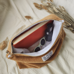 Trousse de toilette éponge Caramel