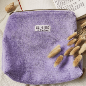 Trousse de toilette éponge Lilas