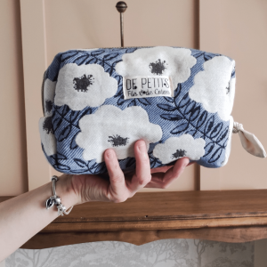 Trousse de toilette Jacquard bleu