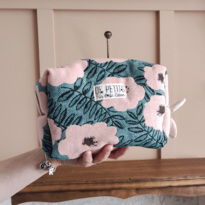 Trousse de toilette Jacquard rose
